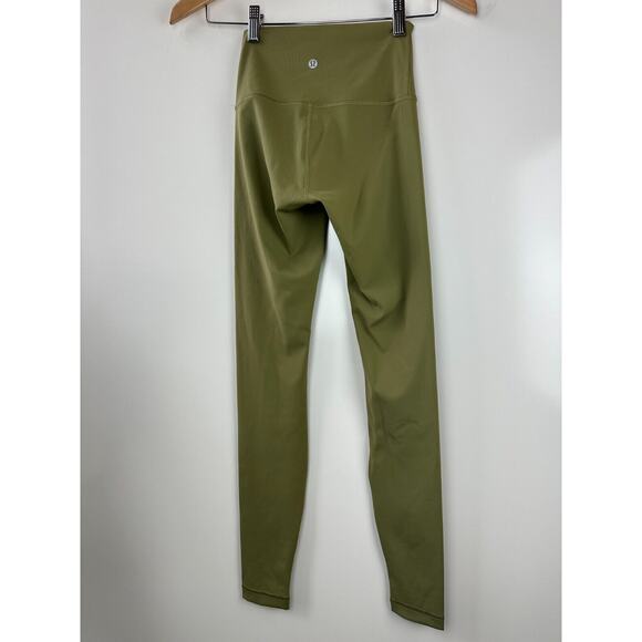 Lululemon Wunder Under High Rise Tight Full on Luxtreme Bronze Green Size 2 - Picture 8 of 13